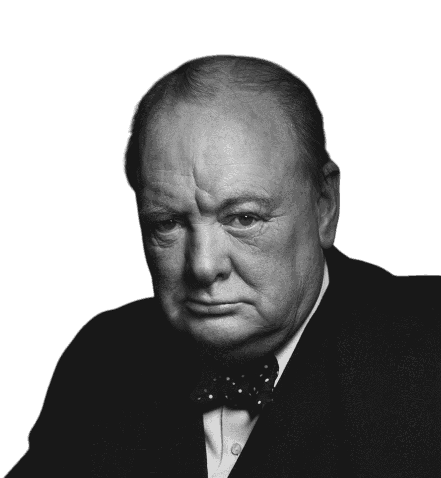 Portrait of Winston Churchill