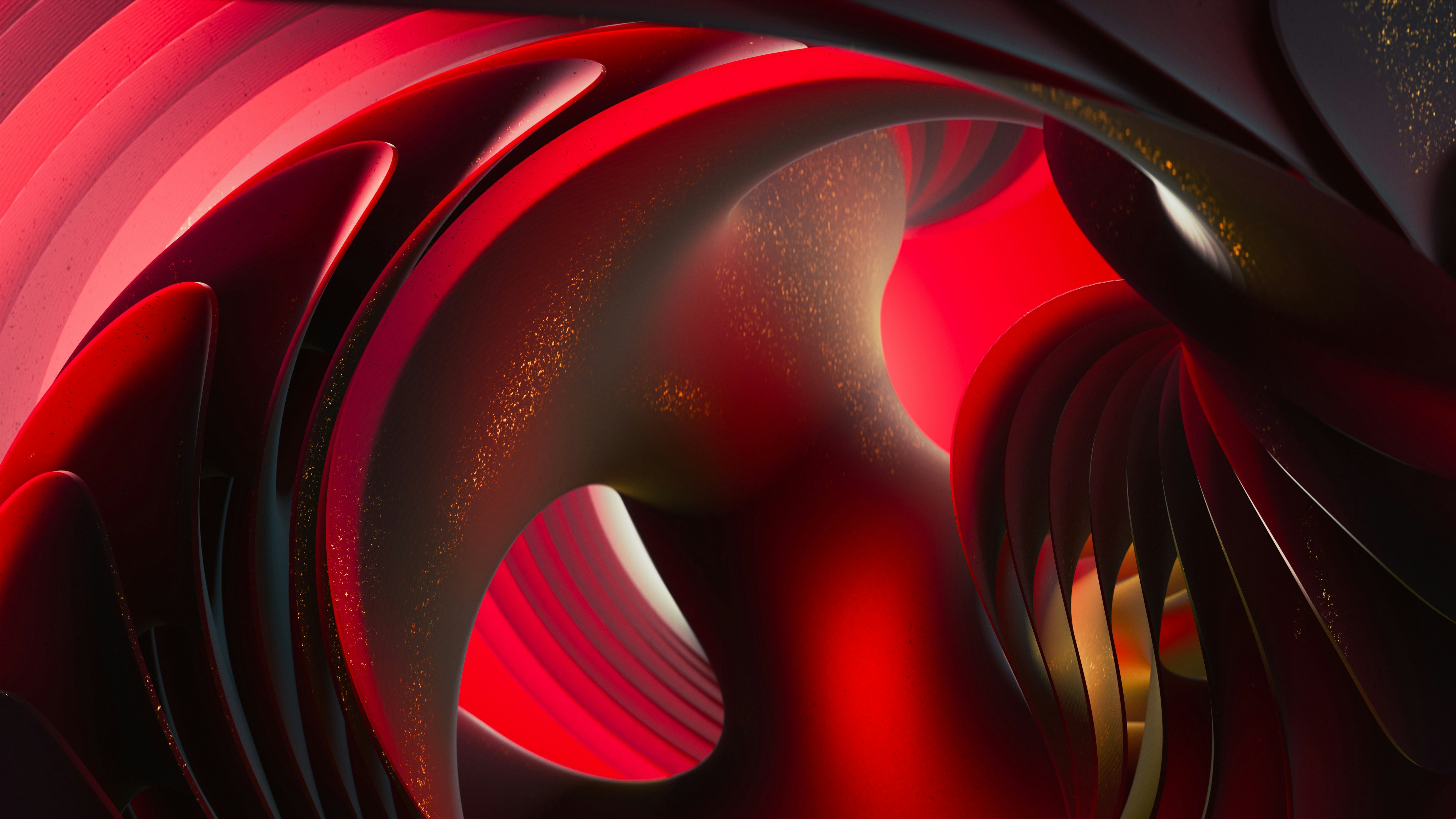 Abstract geometric red background